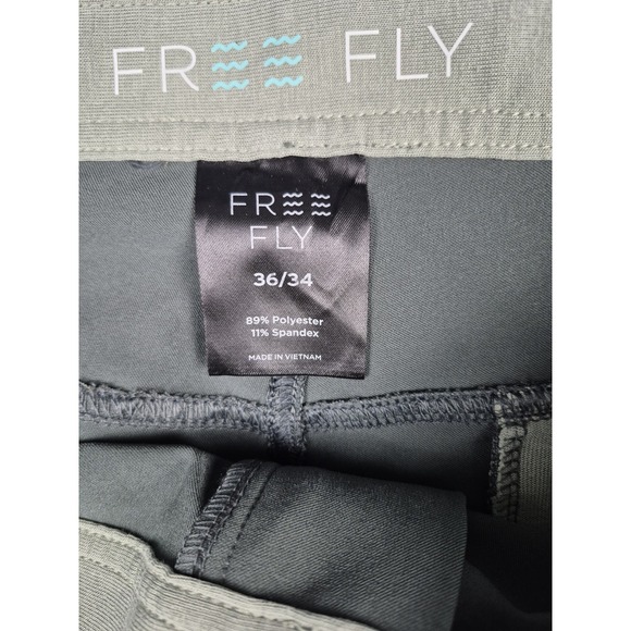 Free Fly Nomad Pants Men's Green Size 36/34 Stretch Athletic - Picture 6 of 7